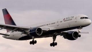 Delta 757-200 (B752) landing & taxiing in Montreal (YUL/CYUL)