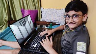 Aadi got his dream laptop Asus TUF Dash F15 unboxing