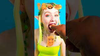 Nuggets VS Mukbang Girl! Food ASMR With Our Baby  #funny #mukbang #asmr #newborn