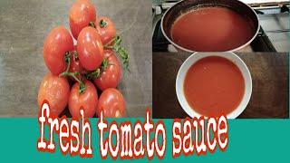 How to make Fresh Tomato Sauce/ Ate Kuh Tv