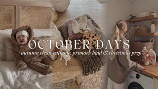 COSY AUTUMN VLOG | primark haul, autumn clean with me & christmas decor haul