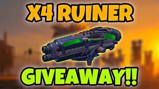 [WR] X4 RUINEr Weapons Giveaway war robots update 10.4 giveaway #warrobots #wrwinewruiner