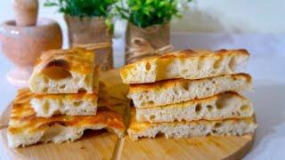 HIGH HIDRATION NO KNEAD FOCACCIA  Easy step by step recipe