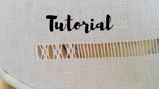 RICAMO Tutorial - Sfilatura a Rombi