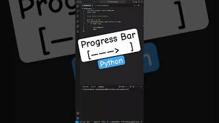 How to Add a Progress Bar in Python? #python #programming #coding