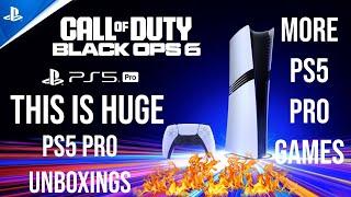 PS5 Pro Unboxings - Black Ops 6 PS5 Pro - PS5 Pro Size Comparison - 100 PS5 Pro Games