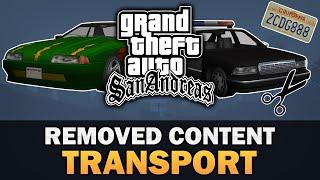 GTA SA - Removed Transport [Text video]