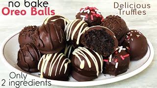 Chocolate Oreo balls recipe | No bake Oreo balls recipe only 2 ingredients Deep in Cream Cheese