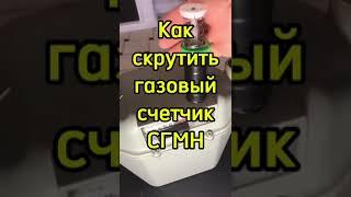 Как скрутить газовый счетчик СГМН