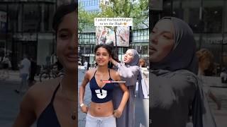 Try hijab transformation in public#muslimah#abaya #trending#youtubeshorts #viral#abayacollection