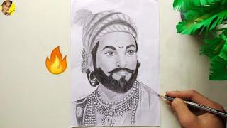 Chhatrapati Shivaji Maharaj  |  sketch || #shivajimaharaj #shorts
