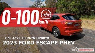 2023 Ford Escape Plug-in Hybrid (PHEV) 0-100km/h & engine sound