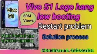 Vivo S1 black Pasted Cpu & Emmc Opening || Restart problem logo hang solution prosess!