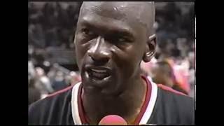 MICHAEL JORDAN 1997 NBA Eastern Conf. Finals Game 5 Post Game Interview Heat @ Bulls