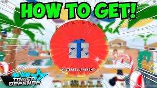  How To Get The *NEW* WINTERFELL PRESENT 1 In All Star Tower Defense!  | ROBLOX