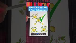 Do THIS To Copy and Paste In Procreate !  #art #procreate #shorts