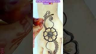 Simple stylidh arabic mehndi design #shorts #shortvideo #youtubeshorts #mehndi #Arabic #Rakhi #teej