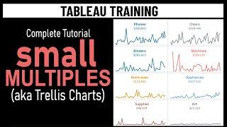 Tableau Small Multiple Line Charts/ Trellis Charts- Complete Tutorial using table calculations & LOD