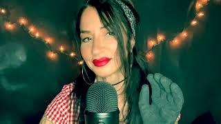 ASMR SMOKING KOOL MENTHOL CIGARETTES︎ W⧸ gritty rubber work gloves match strike!