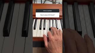 C# Major Chord on the Piano