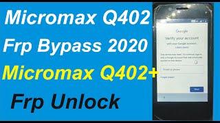 Micromax Q402 Frp Bypass 2020 / Micromax  Q402 Frp Unlock