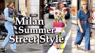 Summer Looks Milan Street Style Fashion | Effortless Italian Fashionable Outfit & Stylish Looks