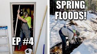 IS Our Off Grid Build Site FLOODING?! & Ep #4 Of Entrance Way Facelift