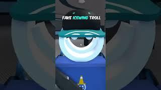 fake icewing #funny #mm2funny #memes #icedrblx #roblox #robloxtrolling #gaming #music #comedy