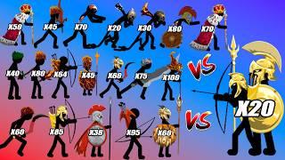 Spearton Gold And Kytchu Vs All Stick Figures Army || Stick War Legacy Update!