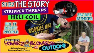 Fix Stripped Mower Threads Inserts Tangless Helicoil Toro Recycler Save-A-Thread Thread Repair kit