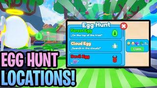 ALL 10 EGG HUNT EGG LOCATIONS IN REBIRTH CHAMPIONS X! HOW TO COMPLETE THE EGG HUNT! (ROBLOX)