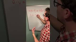 How to calculate the dot product of two vectors #shorts