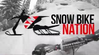 SnowBike Nation and Wild Moto shredding Hungry Horse Montana Reservoir area March 2019