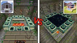 Minicraft end portal vs craft world end portal