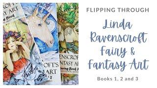 Linda Ravenscroft Fairy & Fantasy Art Books 1 - 3 | Adult Coloring Book Flipthrough