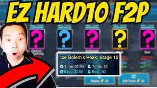 AMAZING 1 MINUTE F2P HARD10 ICE GOLEM SPEED FARM! | RAID: SHADOW LEGENDS