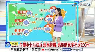 【婷育氣象報報】凌晨春雷大響! 鋒面通過中 雷雨襲台 出門當心│中視晨間氣象 20250304