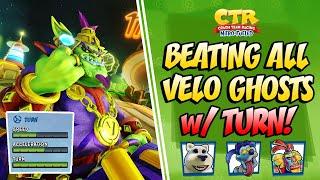 Beating All Velo Ghosts with TURN! | Crash Team Racing Nitro Fueled (CTRNF)