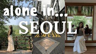 solo in seoul  first time traveling alone at 18, cute cafes, exploring seongsu,  visiting brands