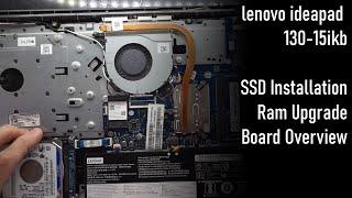 lenovo ideapad 130-15ikb SSD and Ram Installation