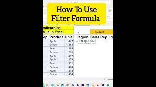 Filter Formula in Excel | Microsoft Excel Full Course 2024 By Deepak Jhanswa | #filter #excelfilter