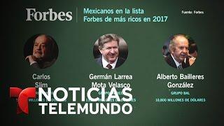 15 millonarios mexicanos en lista Forbes de los más ricos del mundo | Noticiero | Noticias Telemundo