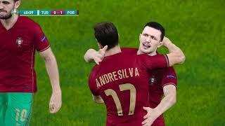 PES 2021 TURKEY VS PORTUGAL EURO 2020 | GAMEPLAY PC FULL MATCH