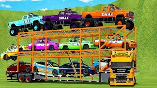 TRIPLE OVERSIZED CARGO TRANSPORT WITH SCANIA TRUCKS & BATTLE! Farming Simulator 22