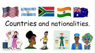 Countries and Nationalities (Unscramble word game) Quiz & Answers.