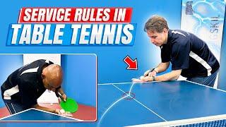 Table Tennis Service Rules You NEED to Know!