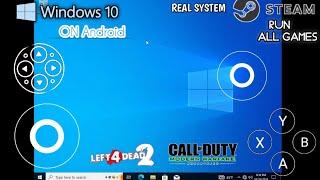 Run Windows 10 On Android Phone with all games offline Limbo PC Emulator