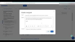 Coursera Peer Graded Assignment I Coursera assignment shareable link