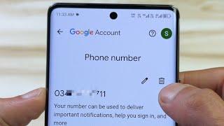 How to Delete Phone Number From Gmail Account | Gmail id se number remove kaise kare