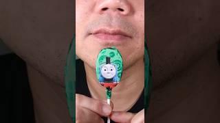 ASMR Thomas & Friends Crunchy Chocolate Lollipops